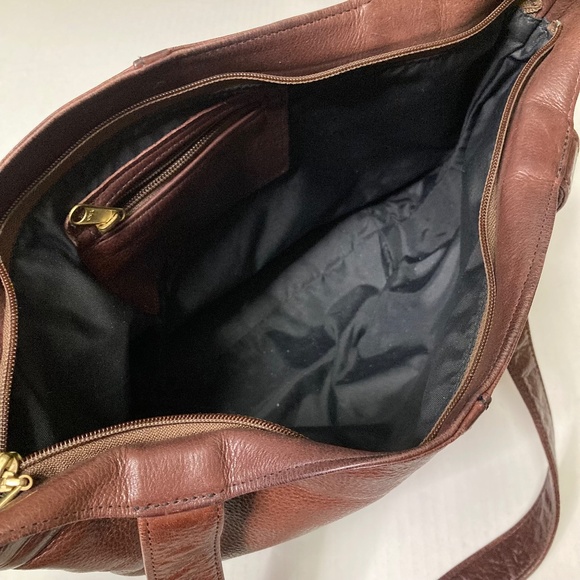 Vintage Lew 'N' Me 2 Leather Purses Black Brown Made In USA - Picture 9 of 16